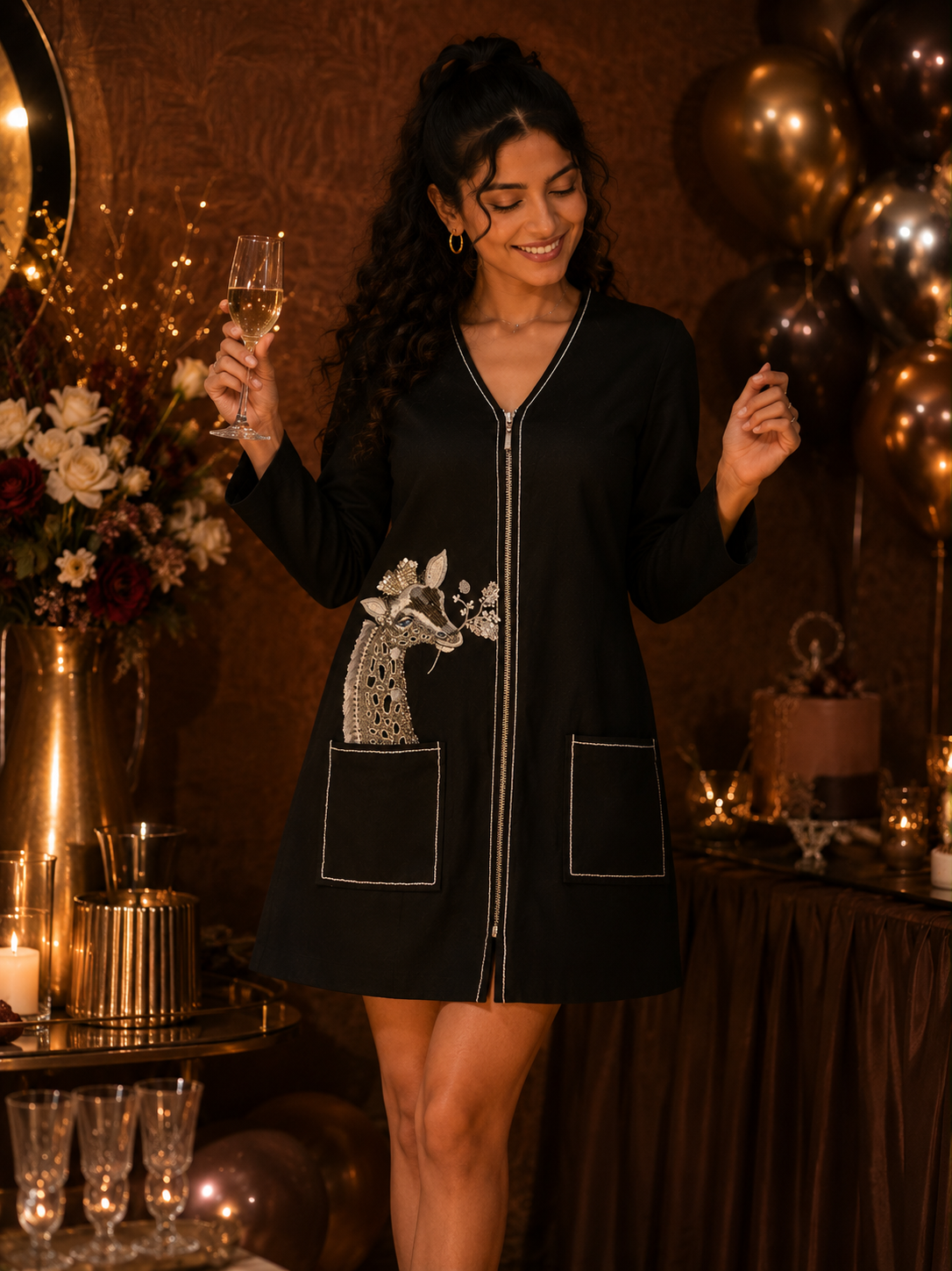 MILO DRESS -BLACK